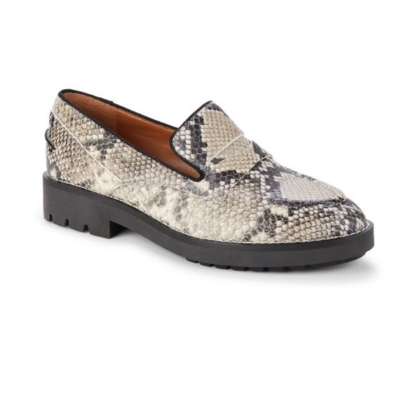 SARTO BY FRANCO SARTO
Tivoli Snake-Print Leather Loafers size 10 M New with tags - Picture 1 of 10
